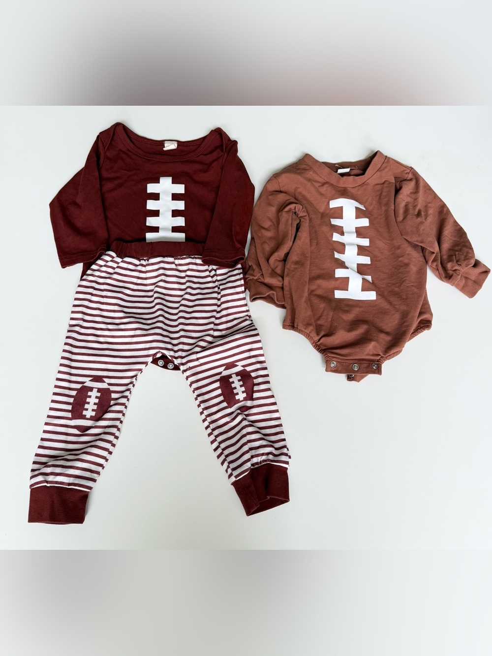 Set of Football outfits - One-Piece Bodysuit and bodysuit with matching pants